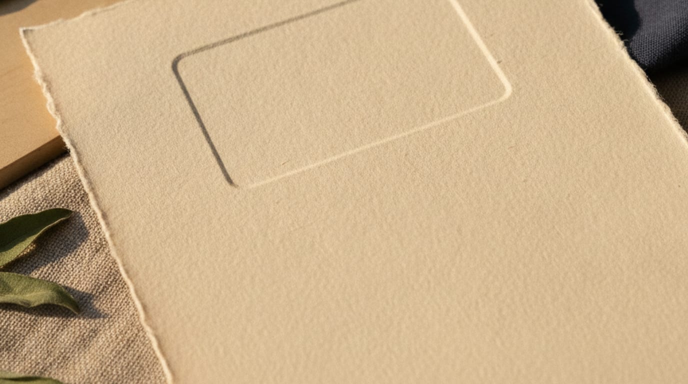 A close crop of a printed invitation showing fine serif lettering and a line of widely spaced small capitals.